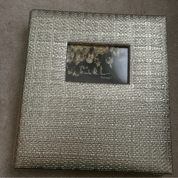 Nicole Miller Textured Silver/Gold Photo Album - Picture 1 of 5